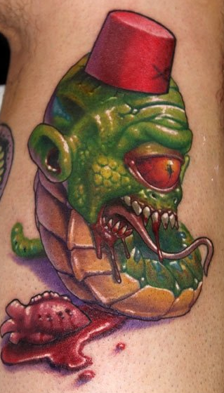 Adrian Dominic - Color Creature Tattoo